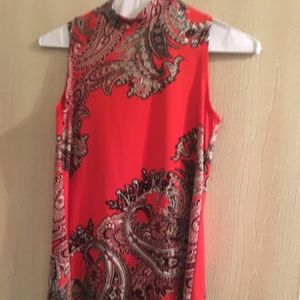 High neck sleeveless Tunic dress